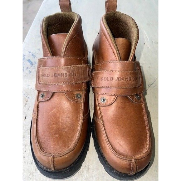 Polo Jeans Co. RL Vtg Leather Hook & Loop Chukka Boots Men’s Size 7M main image 5
